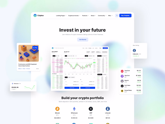 Criptex - Framer Template for Crypto and Web3 Startups