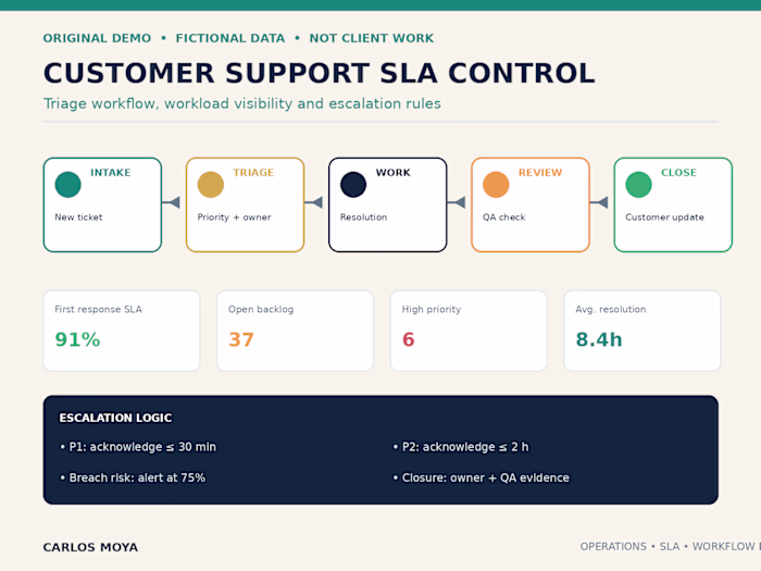 Customer Support SLA & Triage Control