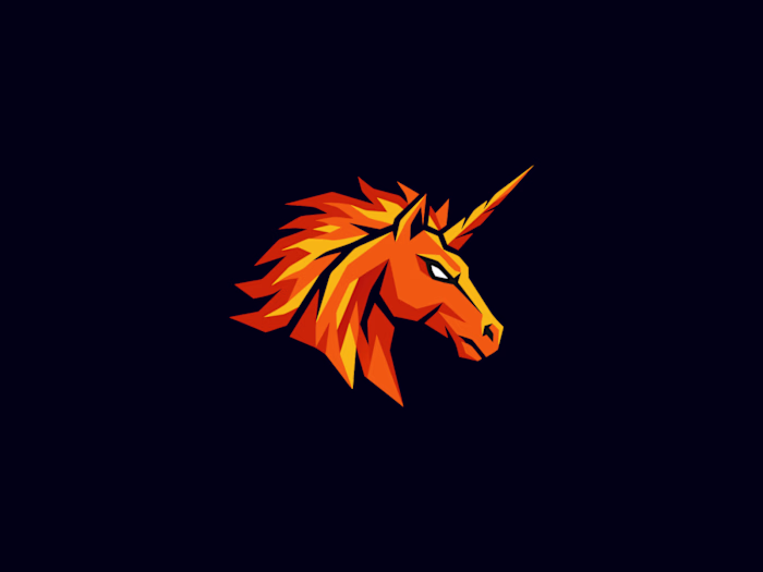 Unicorn Vector Logo Available For