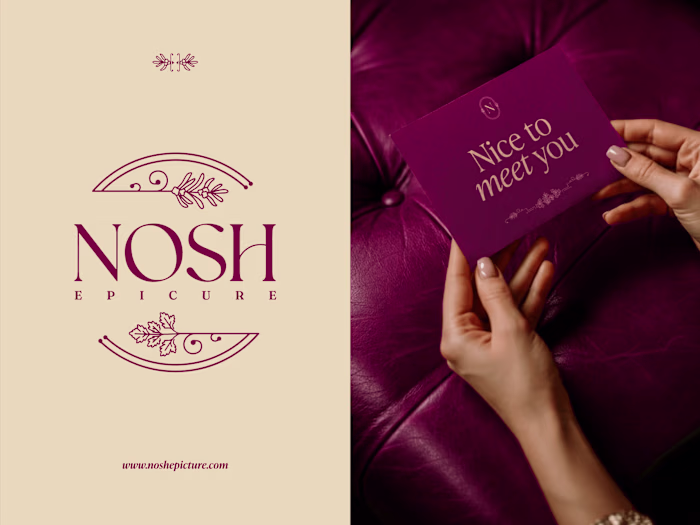 Nosh Restaurant Branding | Fine Dining Visual Identity