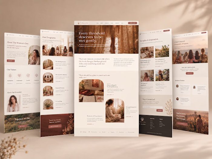 Kajabi Website Design: The Women's