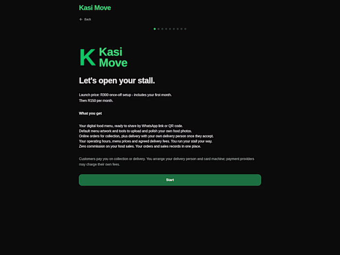 Kasi Move - Township Food Ordering, Zero Commission