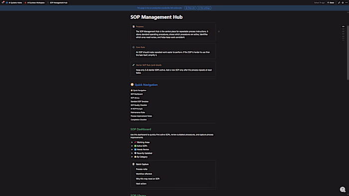 SOP Management Hub