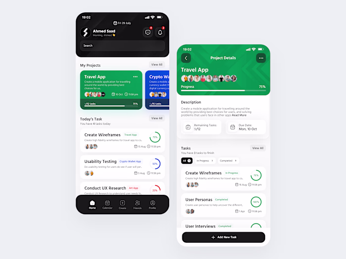 Task Manager Mobile App UI
