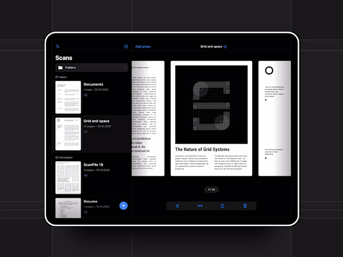 Scanner Ipad Design