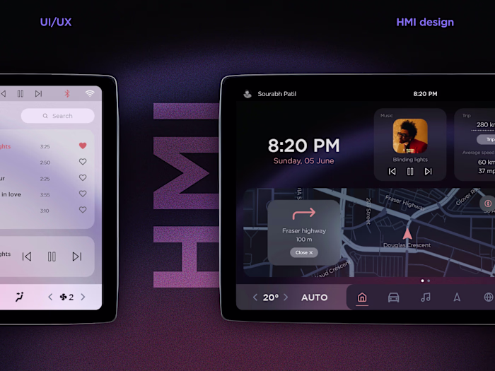 Automotive HMI Study and Concept Design