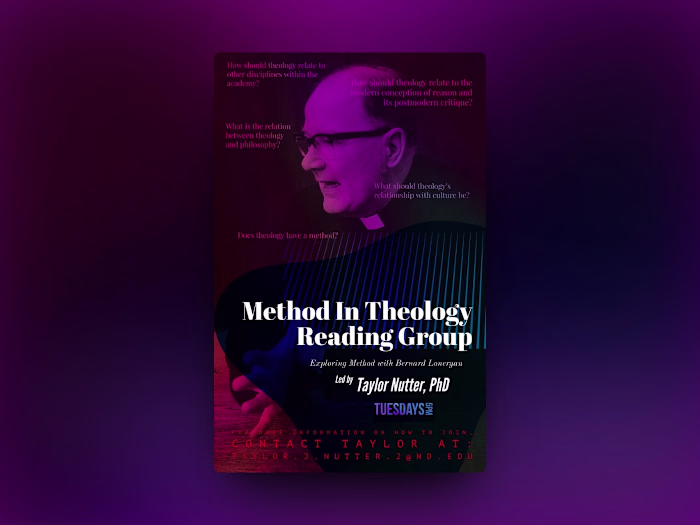 Lonergan Reading Group Poster