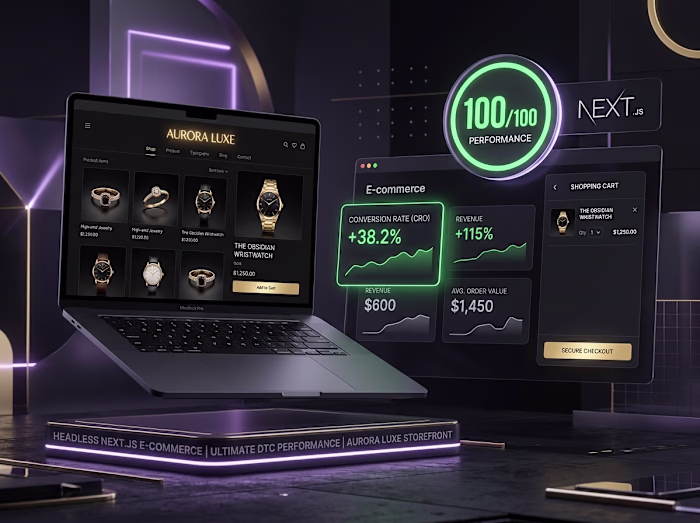 Aurora Luxe — Headless Next.js E-Commerce & CRO Storefront