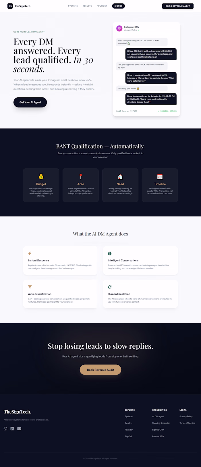 SignOS — AI DM Agent
