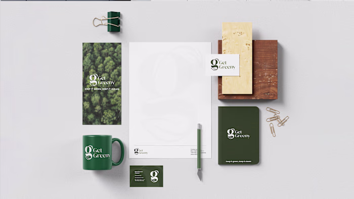 A clean and nature-inspired brand identity designed for Get ...