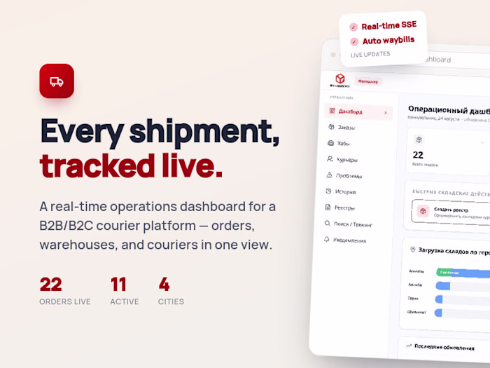 High-Concurrency Real-Time Logistics ERP &