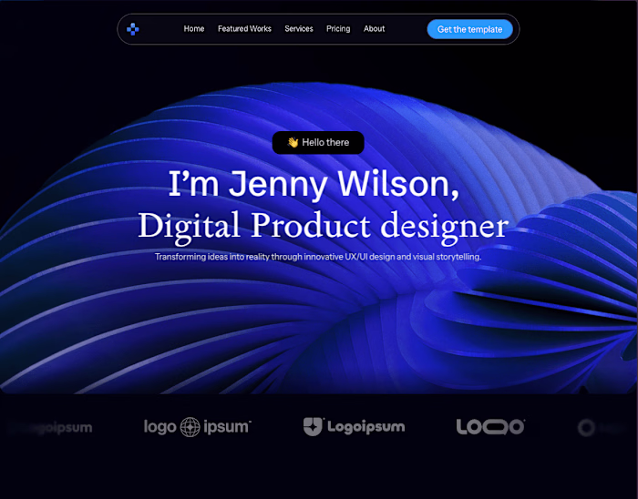 Portfolio Template Design 