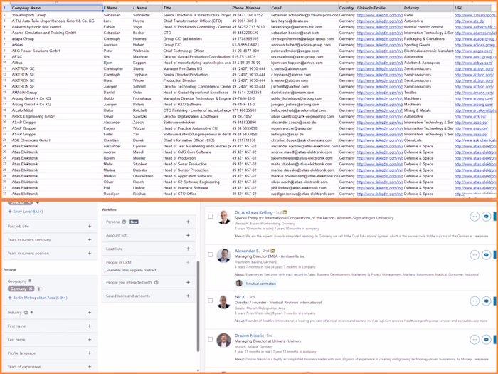 Lead Generation using LinkedIn SalesNavigator, Zoominfo & Lusha