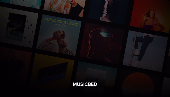 Cinematic Web Design for Musicbed