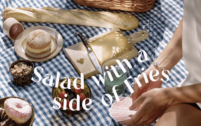 Salad With A Side Of Fries Brand Identity