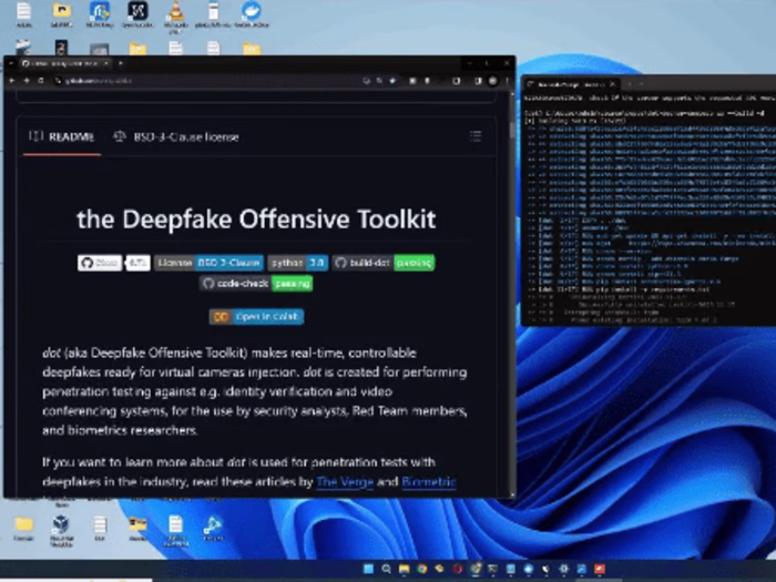 Deepfake setup on client PC