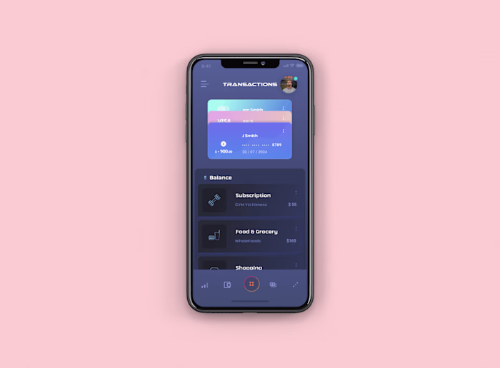 Mobile Fintech Dashboard