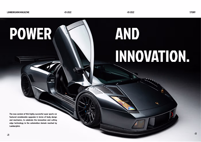 Web Design for Lamborghini 