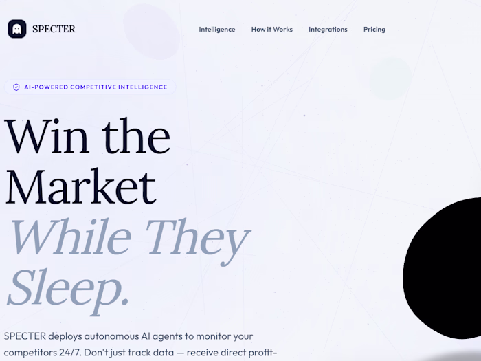 SPECTER: Competitor Price Intelligence SaaS
