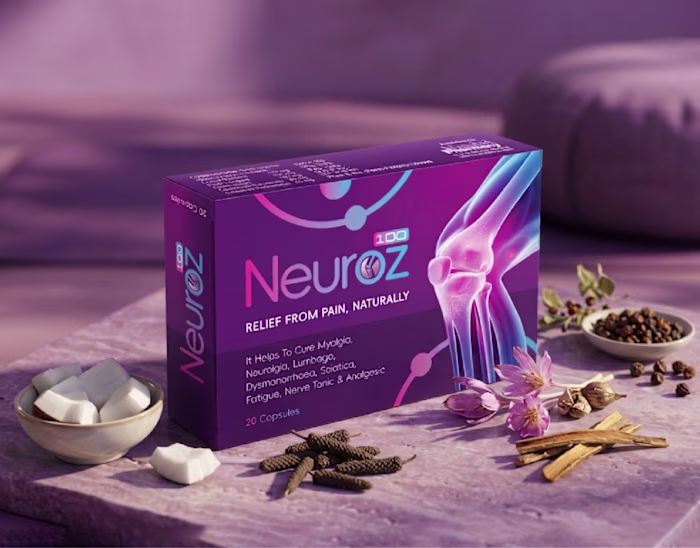 Pain Relief Capsules Box Packaging