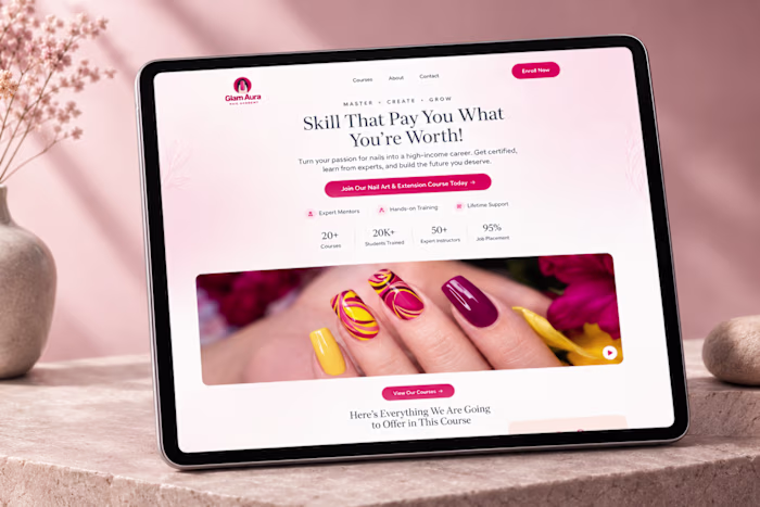 Kajabi Custom Landing Page for Online Course Enrollment