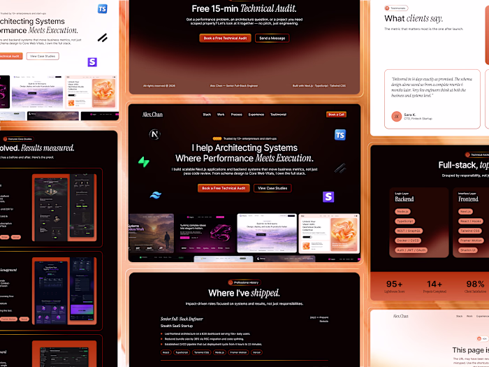 Alex Chan - Next JS Template