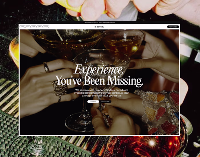 LE CAVEAU | BAR | WEB DESIGN