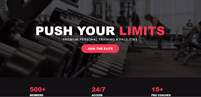 High-Intensity Fitness & Membership Portal