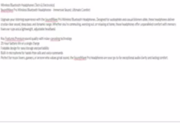 compelling, SEO friendly product descriptions