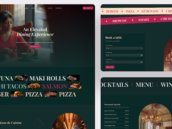 Lumière – Restaurant Wix Template