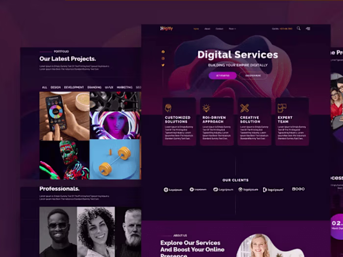 To design a modern website using WordPress.