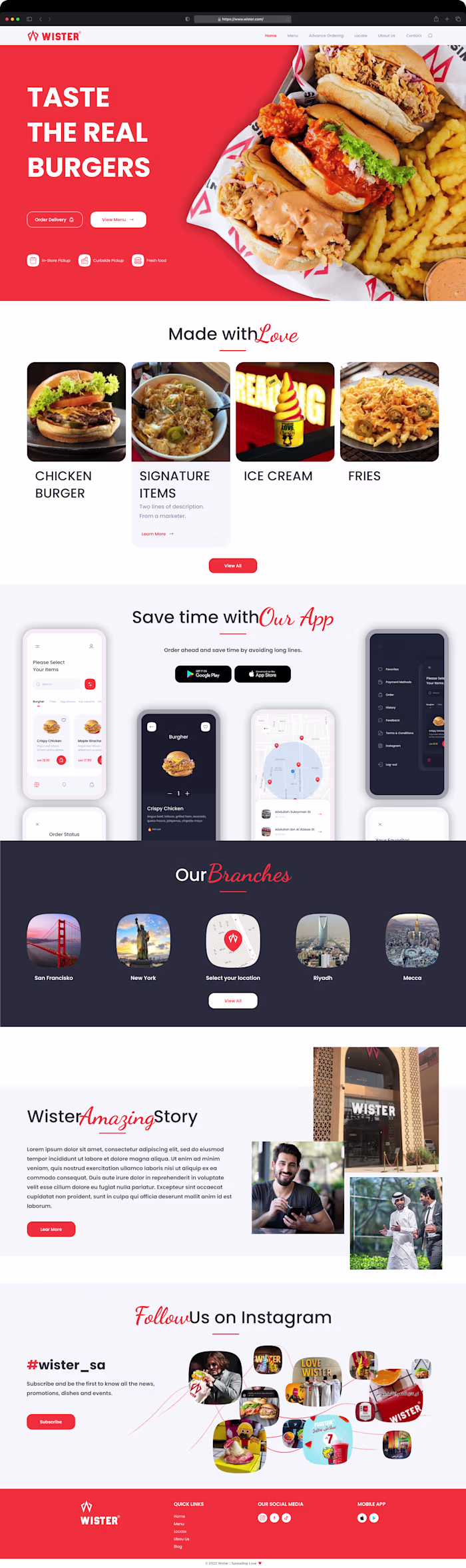 Restaurant Website — UX/UI Design