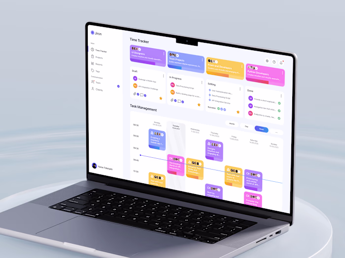Time Tracking & Task Management SaaS Dashboard