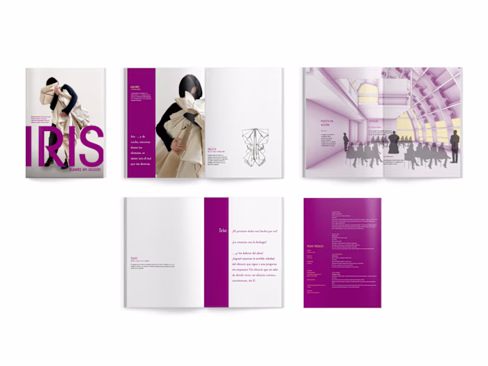 Presentation document for a performance project developed