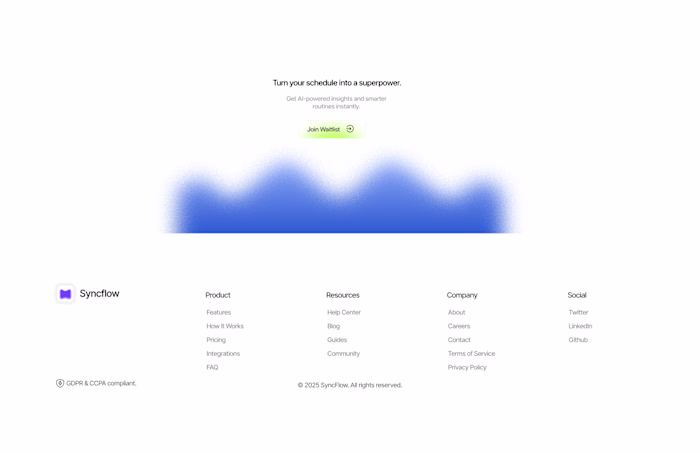CTA + Footer combinations is always 🫰