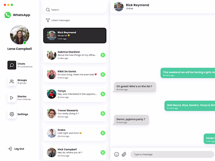 WhatsApp Dashboard