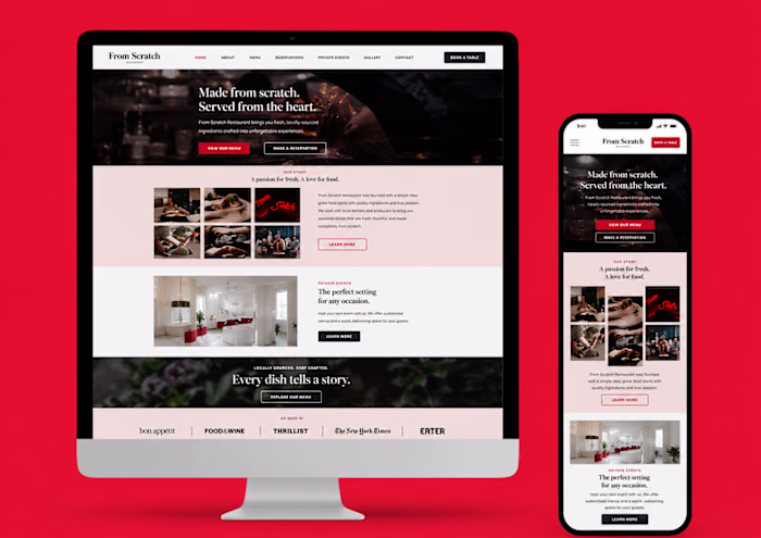 Custom GoHighLevel Restaurant Website Design
Crafted