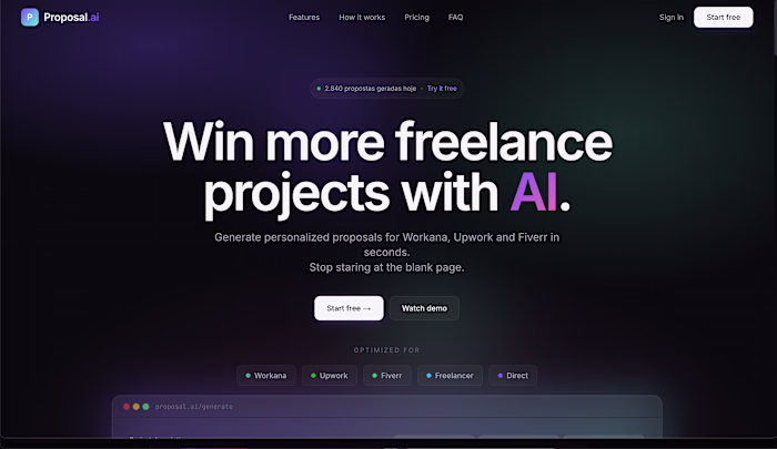 Proposal AI is an AI-powered
