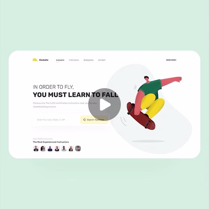 UI/UX Designer | Fahim on Instagram: “Goskate.com redesign conc…