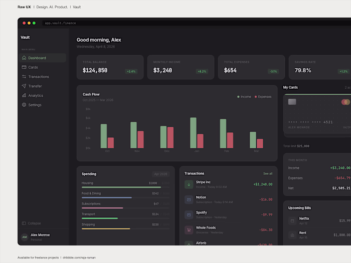 Vault Dashboard Overview · UI