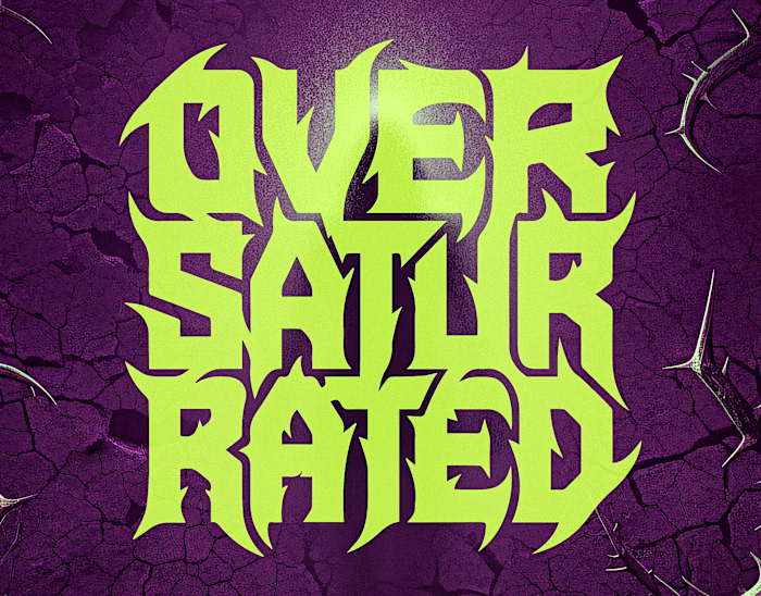 OVERSATURATED — Brutalist Identity & Streetwear Concept