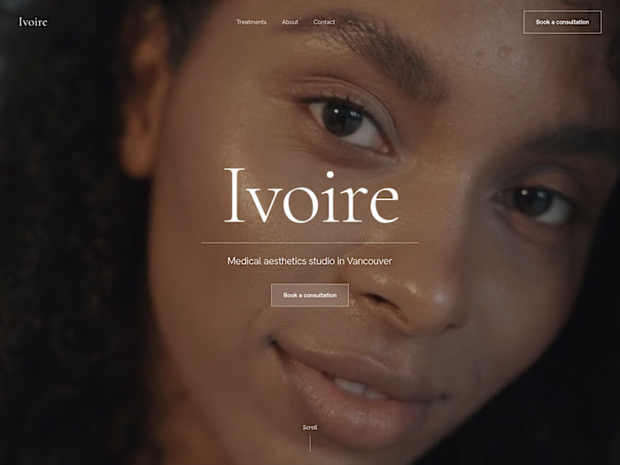 Med Spa Website Template for Framer: Ivoire