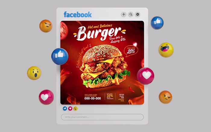 ZINGER BURGER POST DESIGN