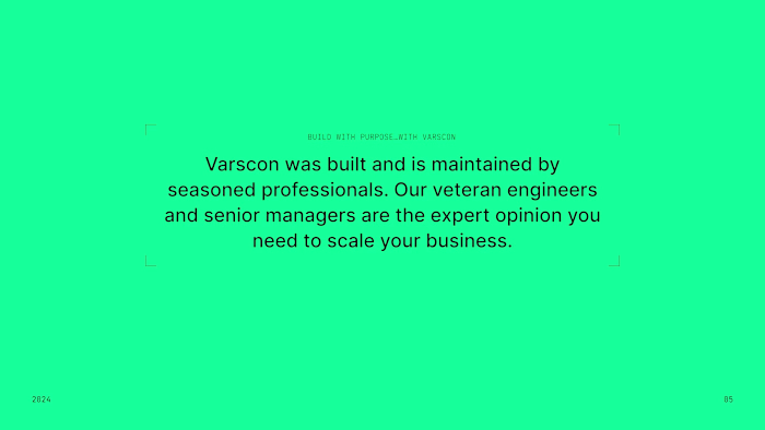 Casestudy varscon / Pitch Deck