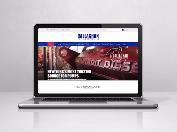Wix Water Pump & Controls Website Design