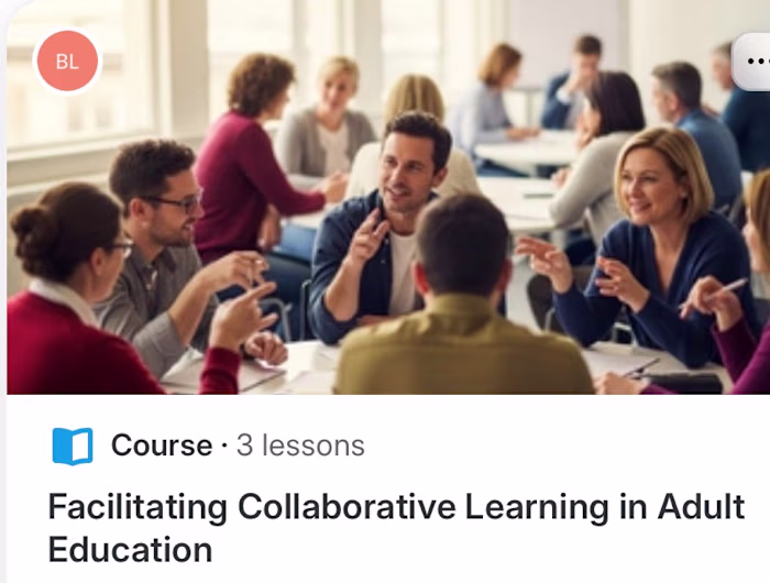 Facilitating Collaborative Learning in Adult Education