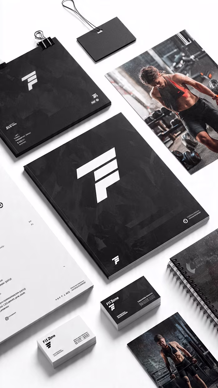 Brand Identity Design for "FitZone