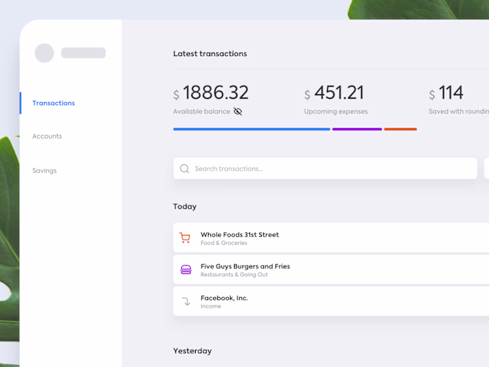 Savings Dashboard
