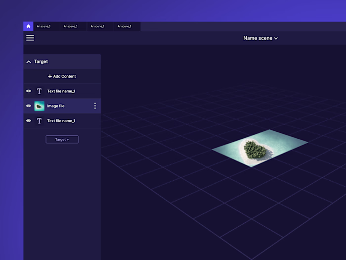 AR creation web application