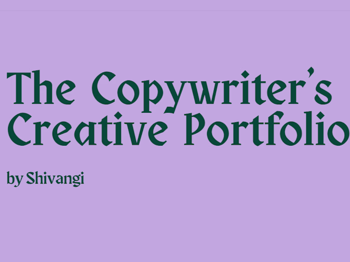 Shivangi’s Portfolio